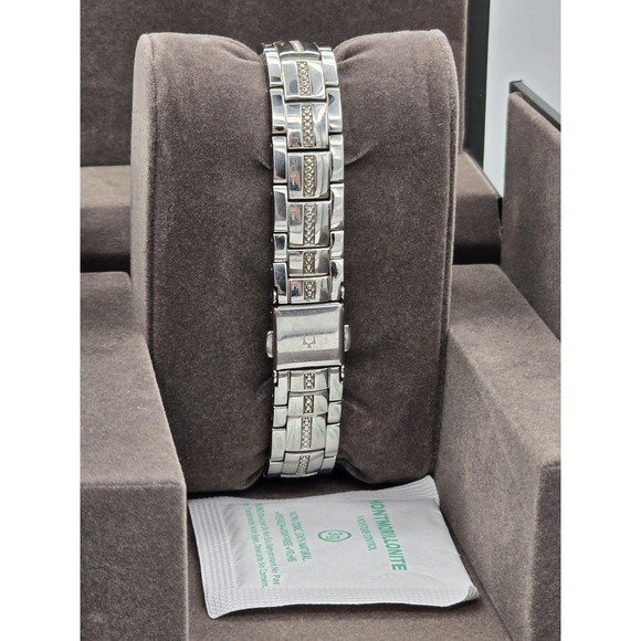 Bulova Ladies\' Classic Crystal Stainless Steel 2-Hand 96L291 NEEDS BATT SEE PICS main image 13